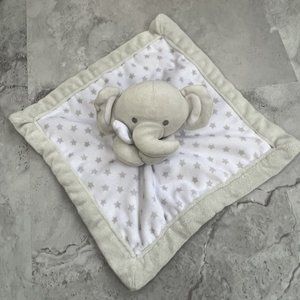 Falls Creek Elephant Rattle Lovey Polka Dot‎ Gray Blanket Stuffed Plush